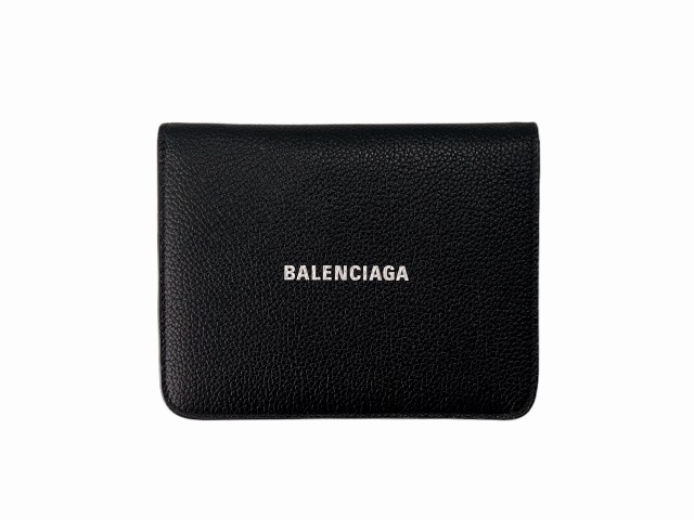 BALENCIAGA バレンシアガ 財布 CASH MEDIUM WALLET 二つ折り ロゴ ...